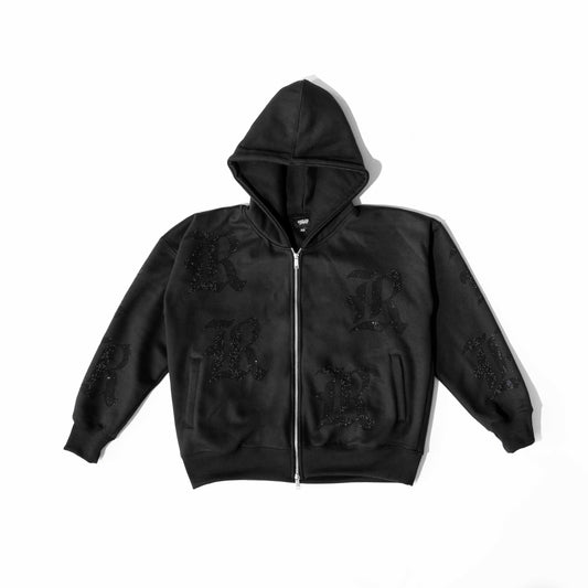 R REPEAT DIAMOND ZIP-UP